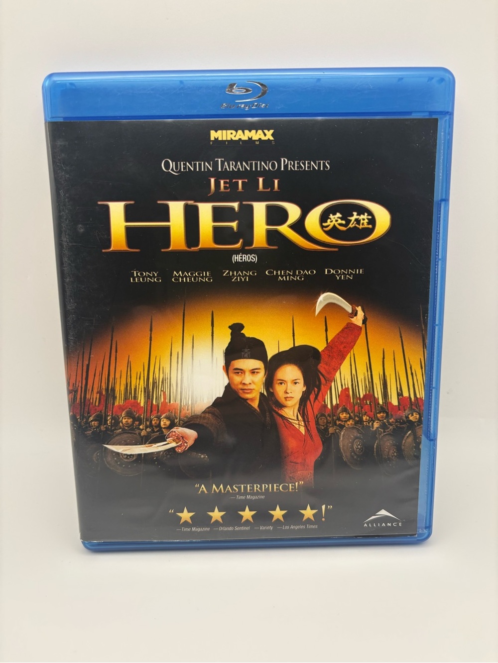 Jet Li Hero Blu-ray Quentin Tarantino Presents Martial Arts Epic Action Movie